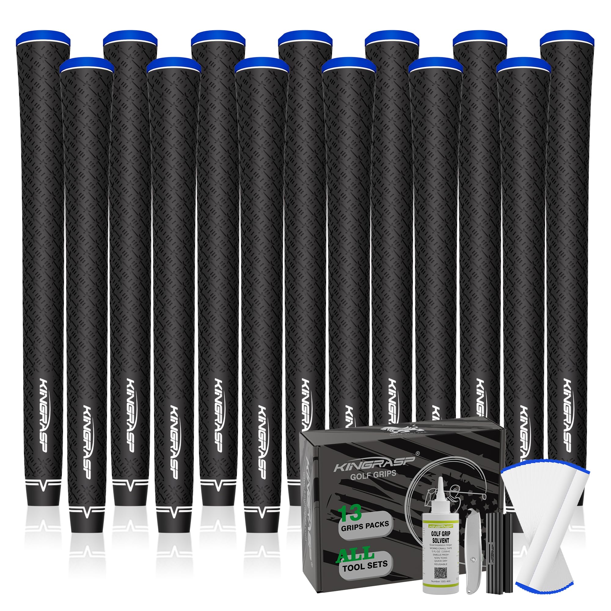 KINGRASP front packaging showing full 13-pack and color option for easy selection