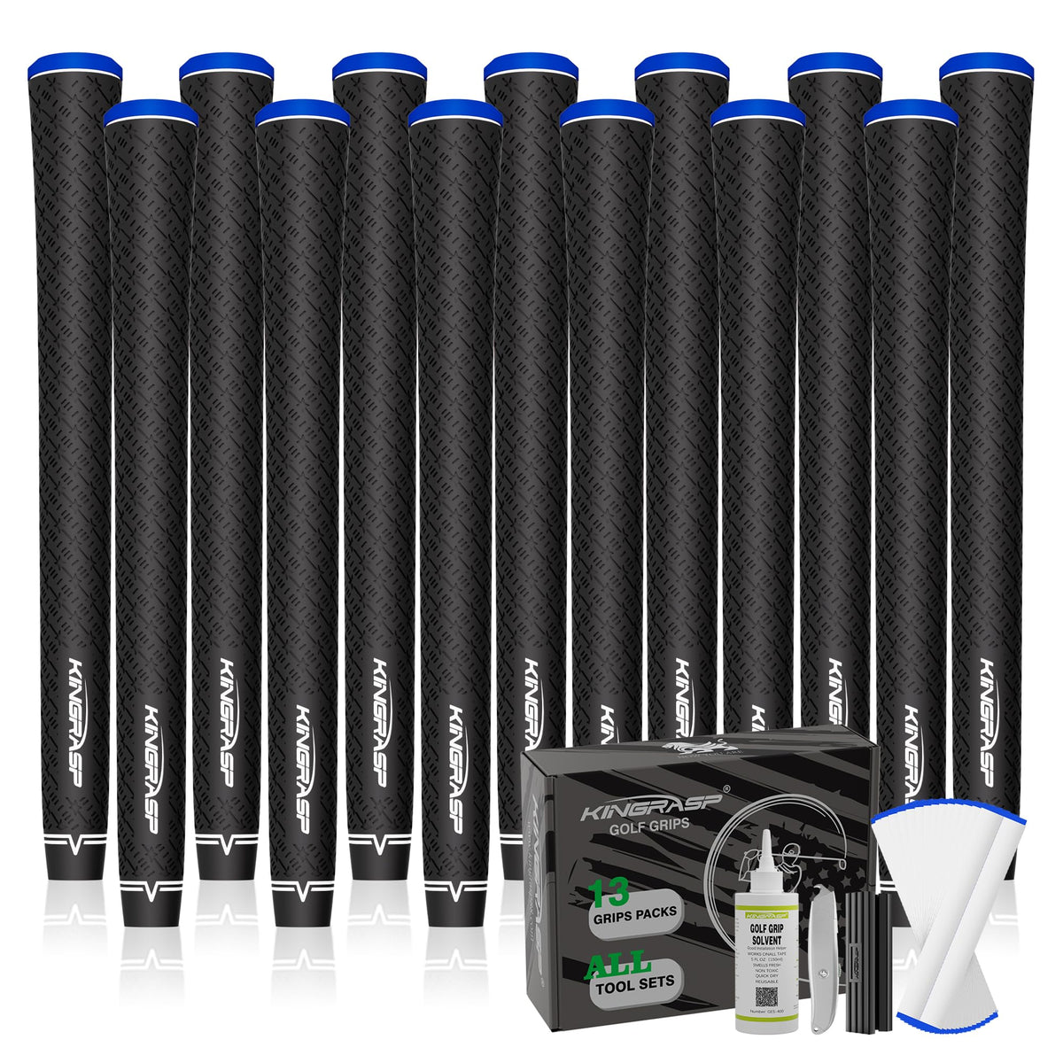 KINGRASP front packaging showing full 13-pack and color option for easy selection