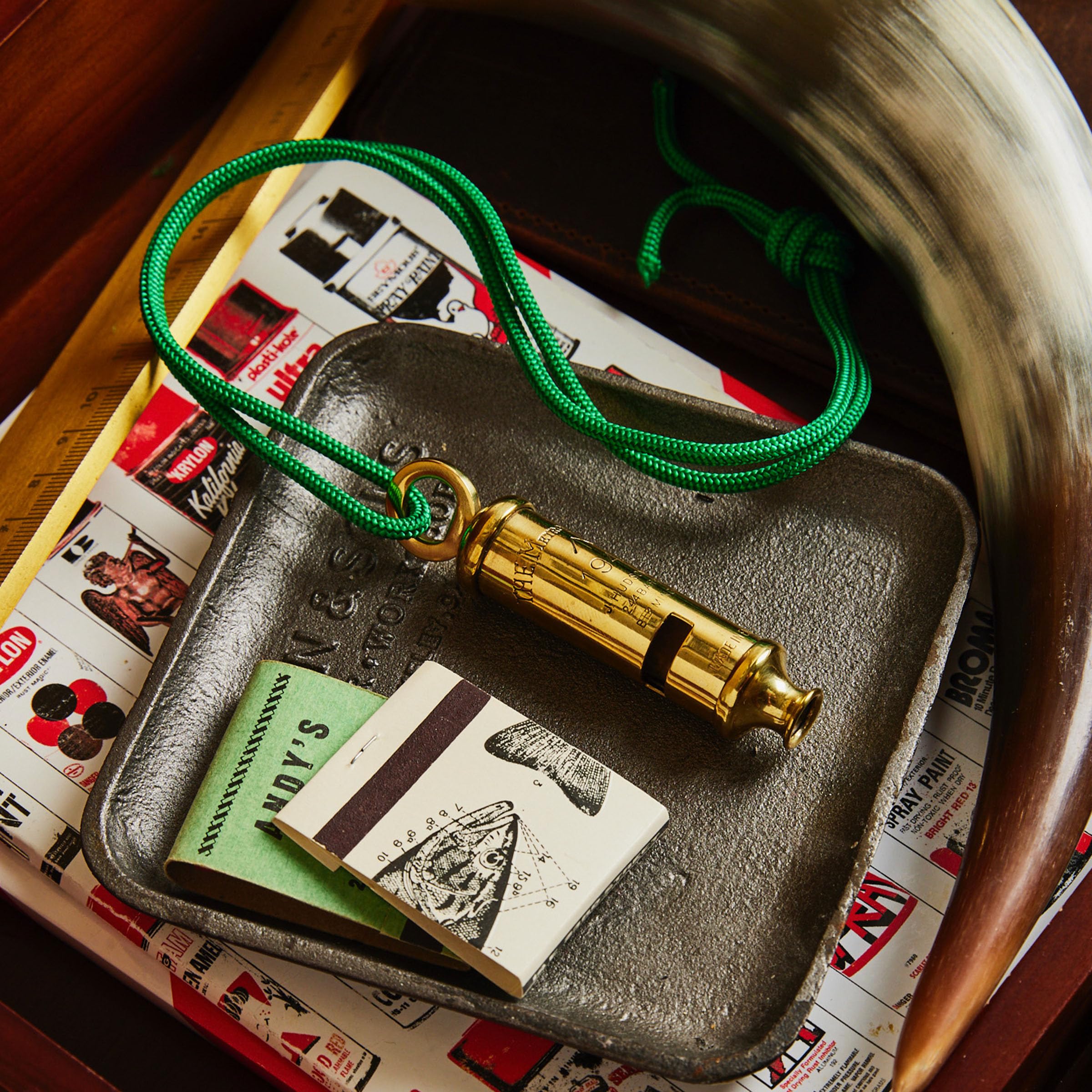 Kings County Tools whistle with certificate and ring showing authenticity and collector value