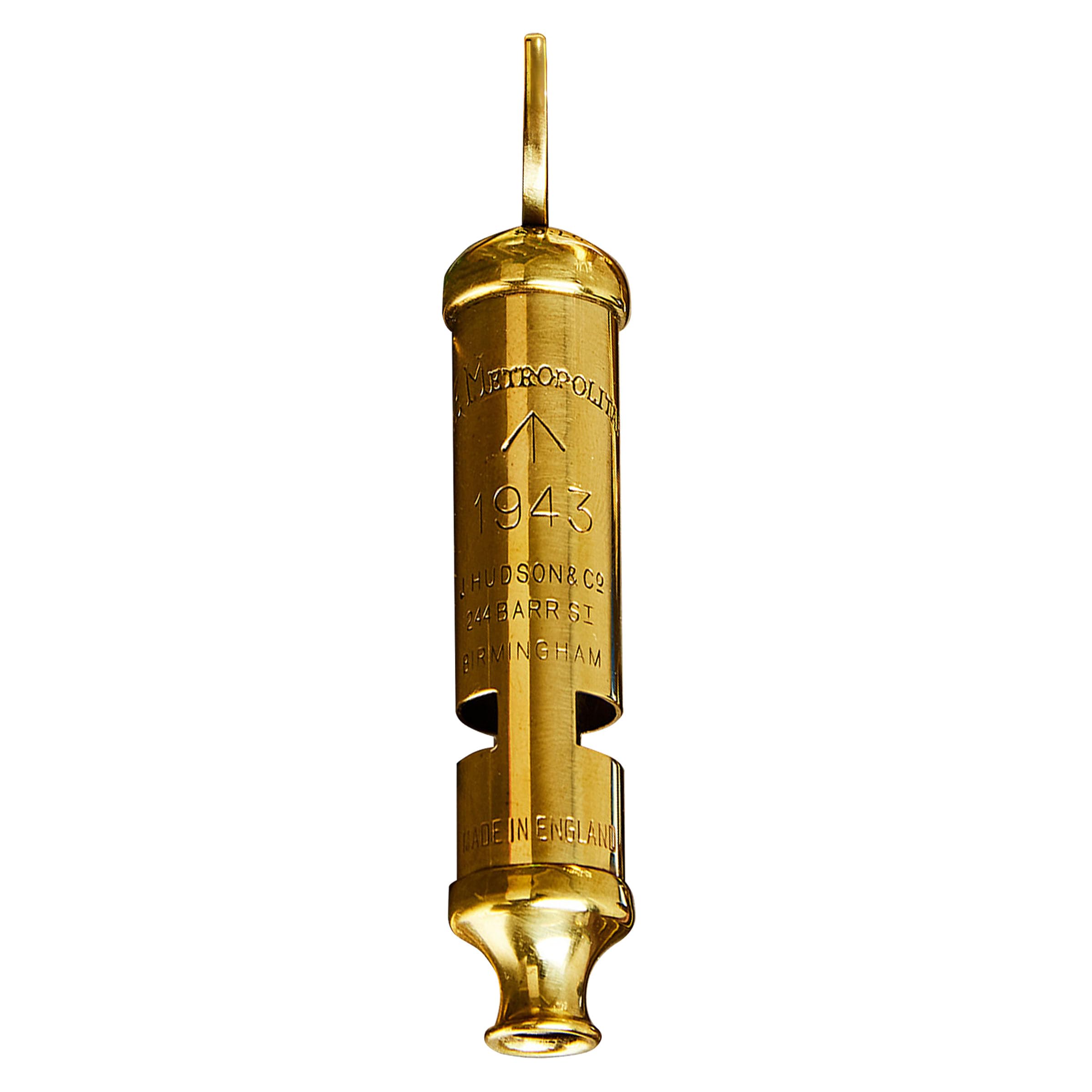 Kings County Tools front view showing brass whistle and keyring benefit: easy carry