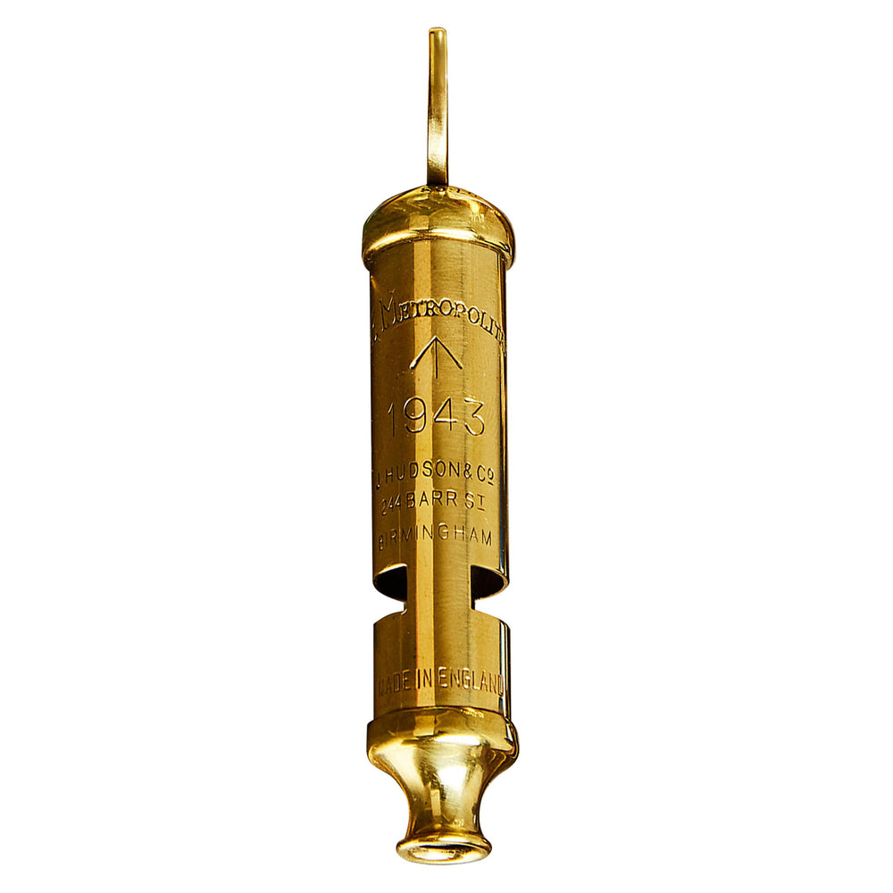 Kings County Tools front view showing brass whistle and keyring benefit: easy carry