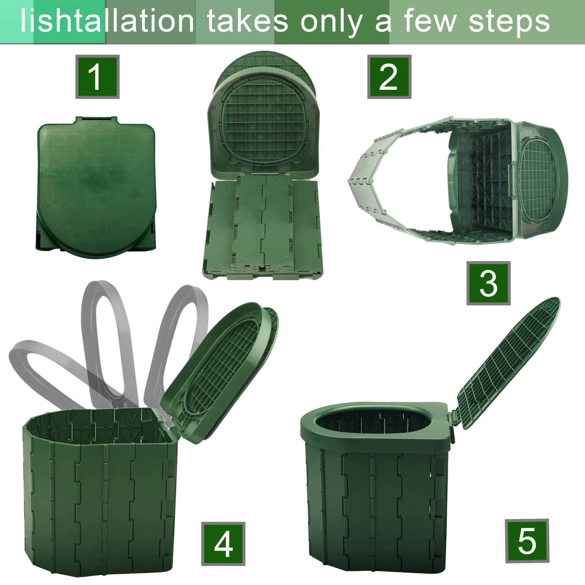 KINSPORY open ready-to-use toilet seat demonstrating stability and comfort