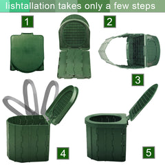 KINSPORY open ready-to-use toilet seat demonstrating stability and comfort
