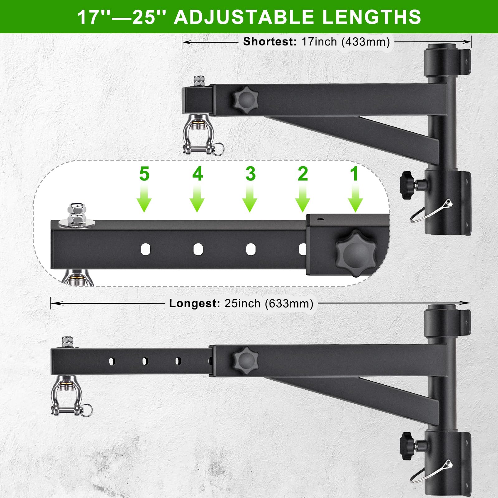 Kipika base plate and mounting holes highlighting wide stable attachment