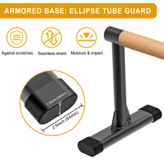 Kipika wood handle close-up showing smooth grip and reduced wrist strain benefit