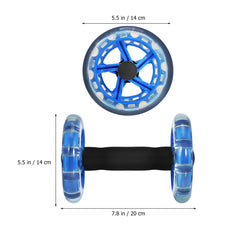 Kisangel ab roller side profile highlighting wheel thickness benefit: stable core support