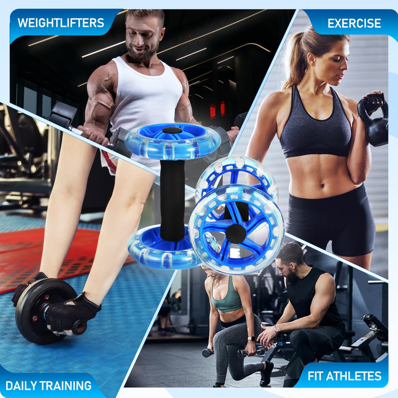 Kisangel lifestyle home gym setup with mat and dumbbells benefit: integrates into routines
