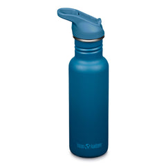Klean Kanteen Corsair front view showing bottle and sport cap, durable and portable