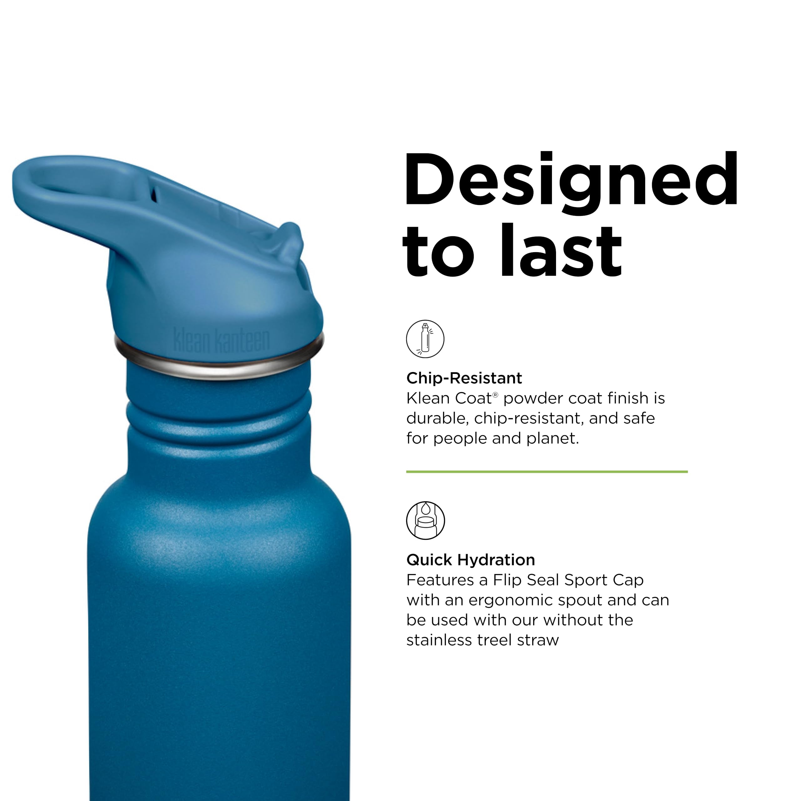 Klean Kanteen Corsair side profile next to a coffee cup, compact cupholder fit