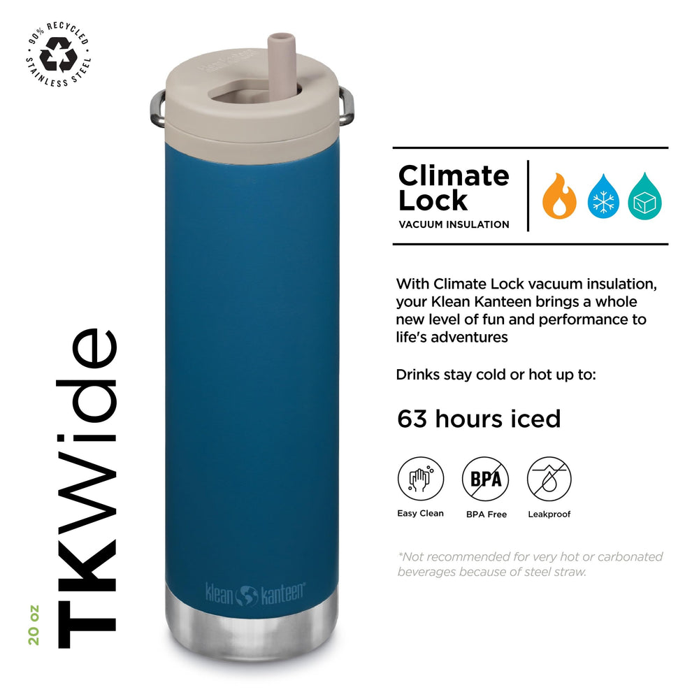 Klean Kanteen Corsair twist cap detail highlighting leak-resistant closure and convenience