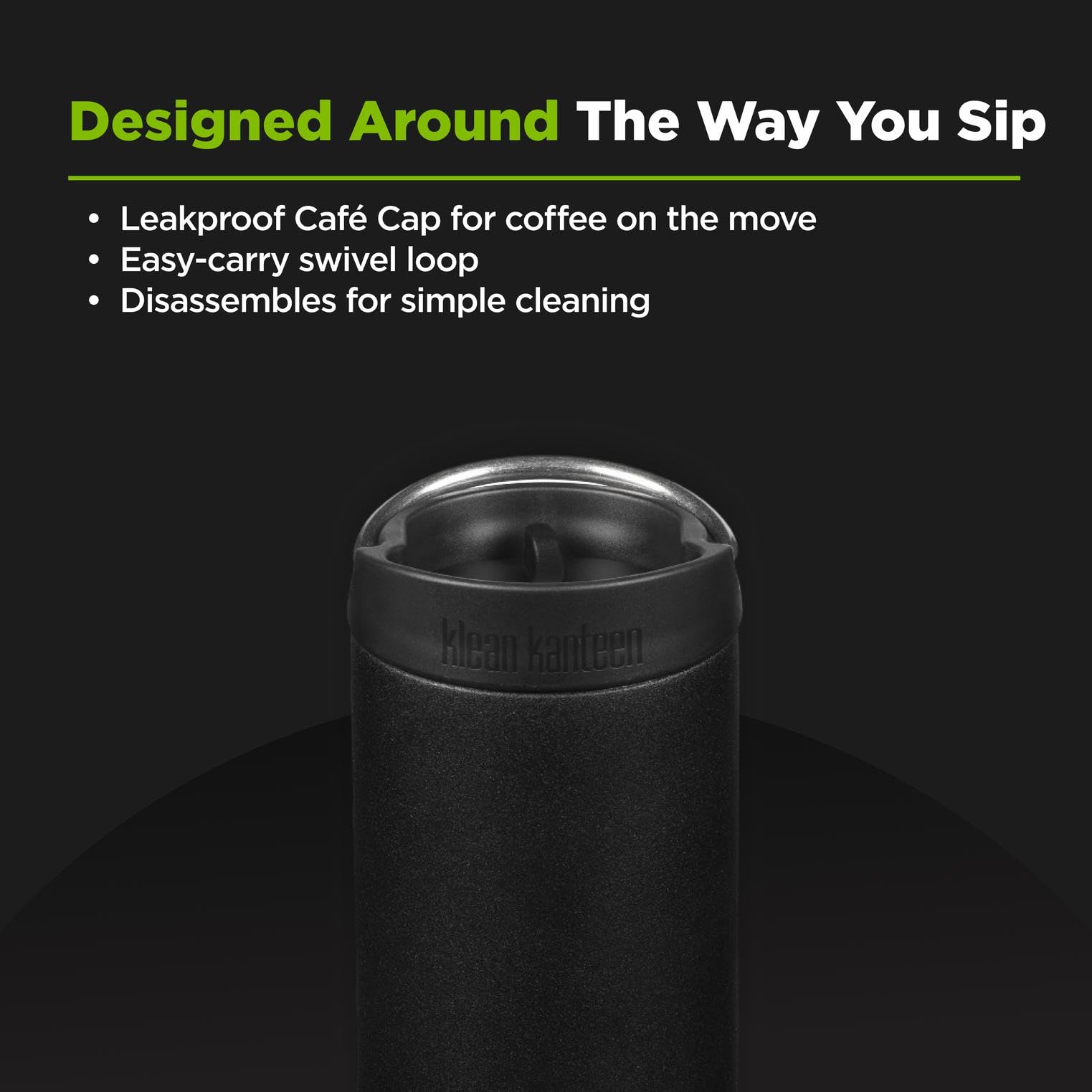 Klean Kanteen Klean Coat finish close-up showing chip-resistant surface benefit