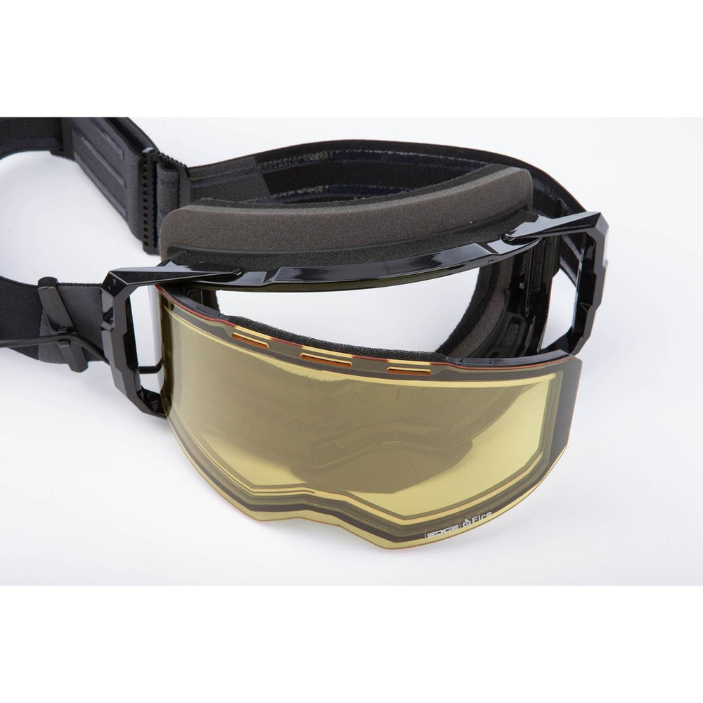 KLIM Edge eFire profile fit with OTG cutouts for glasses and comfort