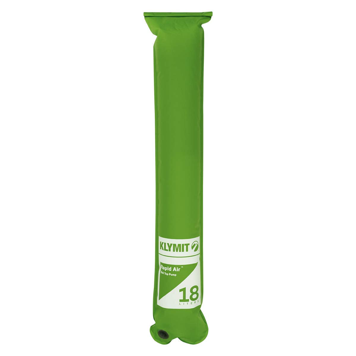 Klymit pump packed in backpack demonstrating portability and lightweight packing benefit