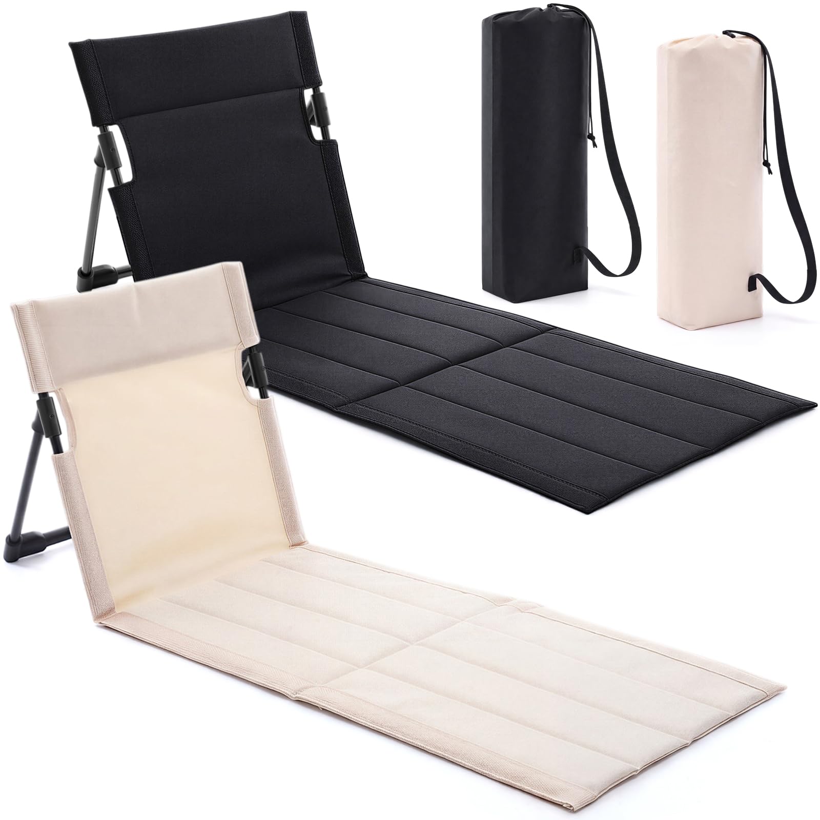 Klyyo Clyro front view of two chairs showing colors and compact form for quick setup