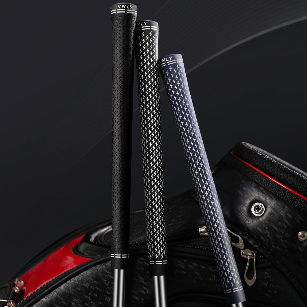 KNLY thirteen grips laid out to show consistent 360° appearance across set