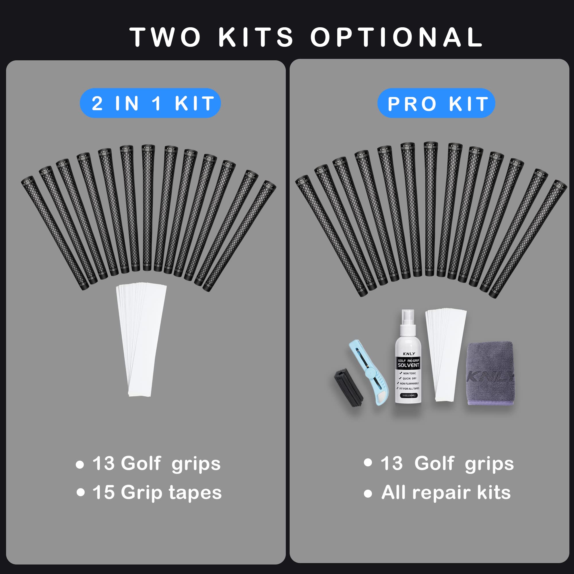 KNLY size comparison showing 10.60" length and 0.600" core for fit clarity