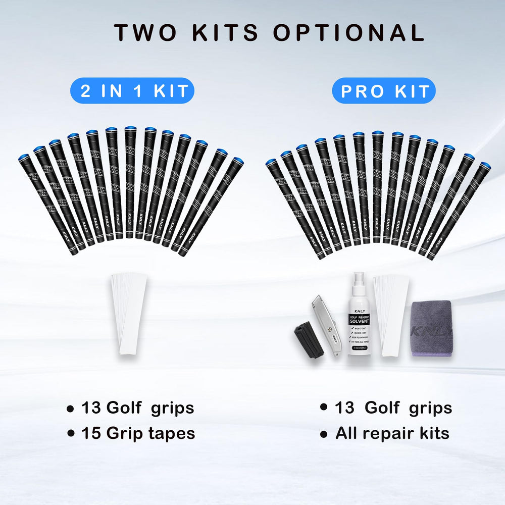 KNLY grip end cap label detail confirming size and consistent alignment for confident setup