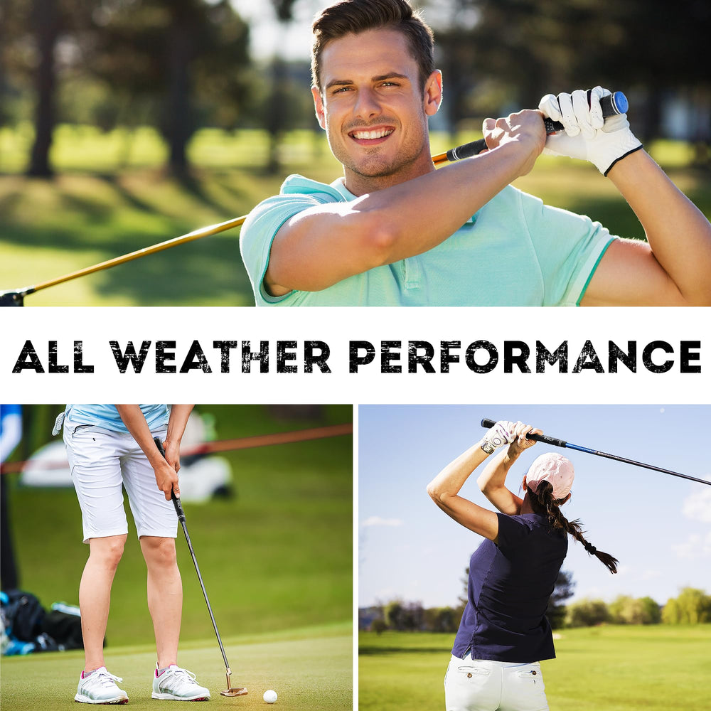 KNLY grips in a golf bag lifestyle shot illustrating ready-to-play durability and professional look