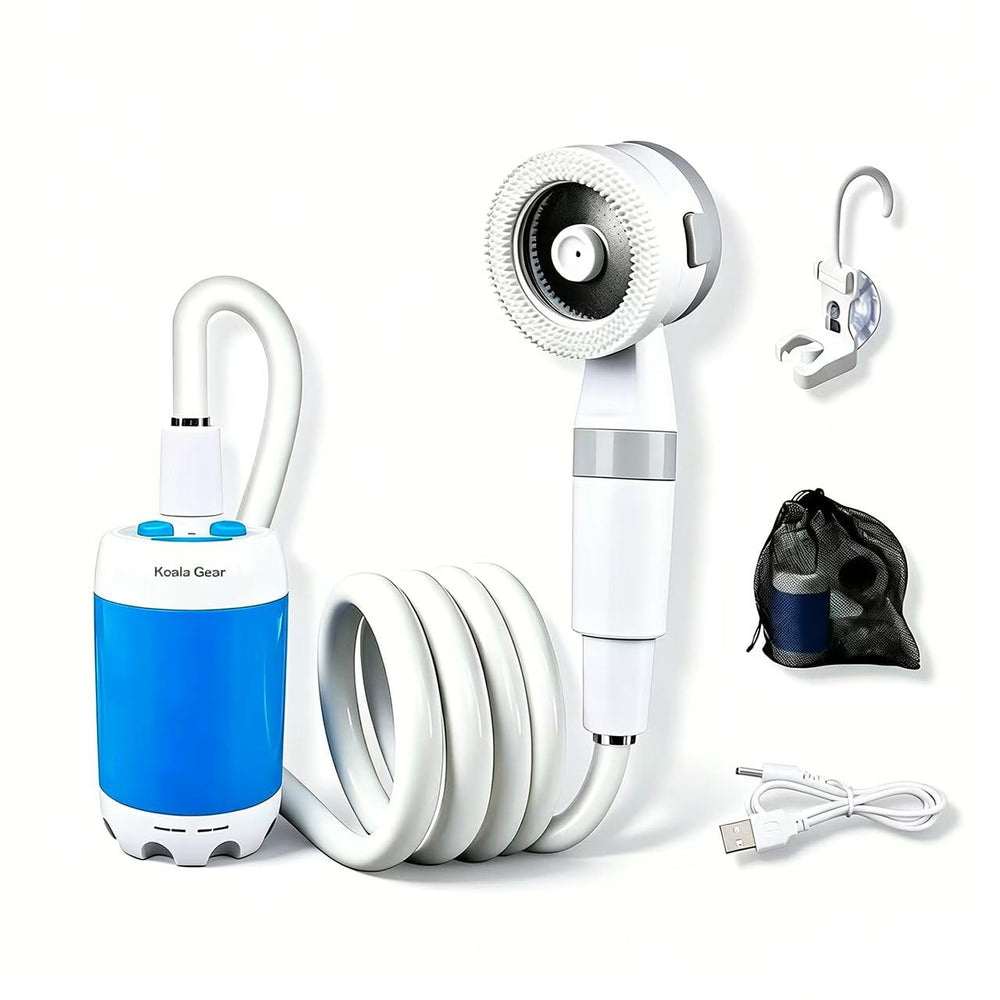 Koala Gear front view of pump and kit showing compact design and portability