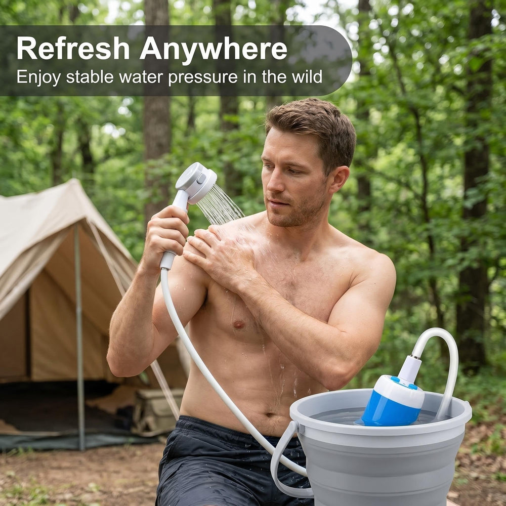 Koala Gear assembled hose and pump ready to use, offering steady water pressure outdoors