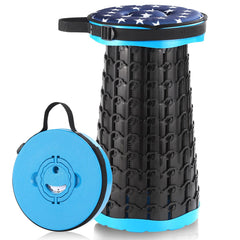 KOKSRY front view of telescoping stool showing stable base and cushion benefit