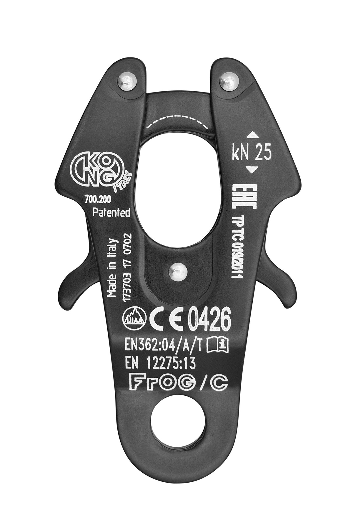 Kong Italy Frog front view showing compact design and fast clipping benefit