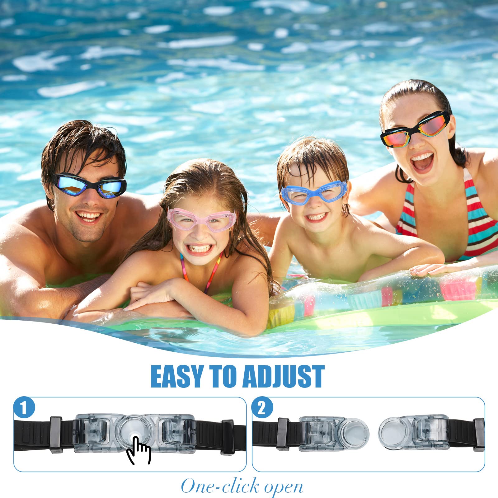 Konohan accessory set with nose clips and earplugs arranged to show complete family kit