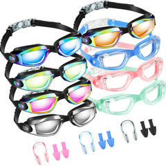 Konohan front packaging showing eight goggles and included accessories, organized for convenience