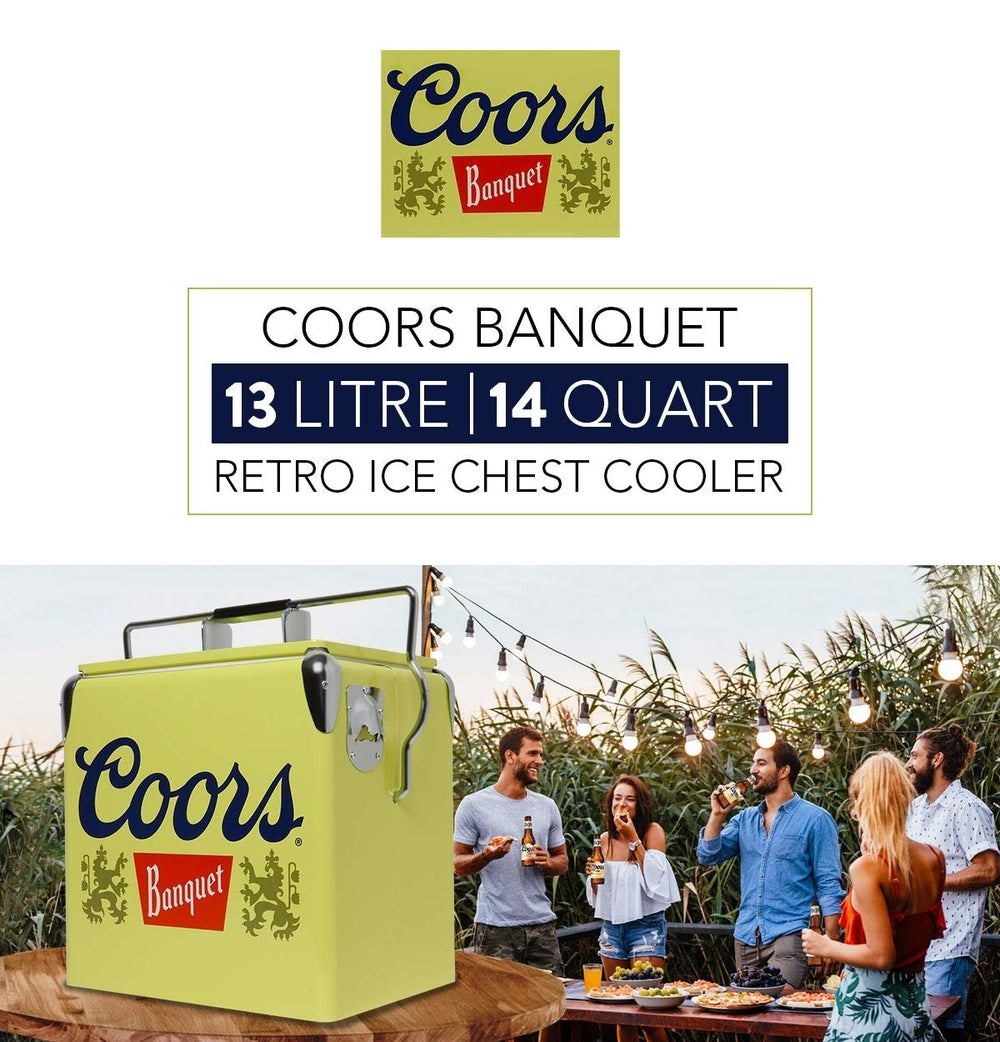 Koolatron Coors side shot highlighting built-in bottle opener for convenience
