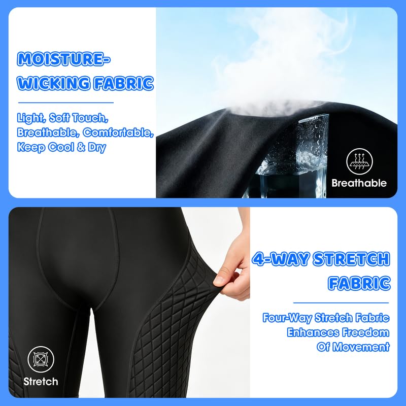 KOOPOW rear padded panel detail illustrating coverage for glutes and thighs