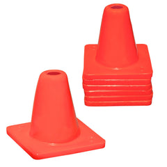 Koozam front packaging showing six bright orange cones and durable carry-ready set