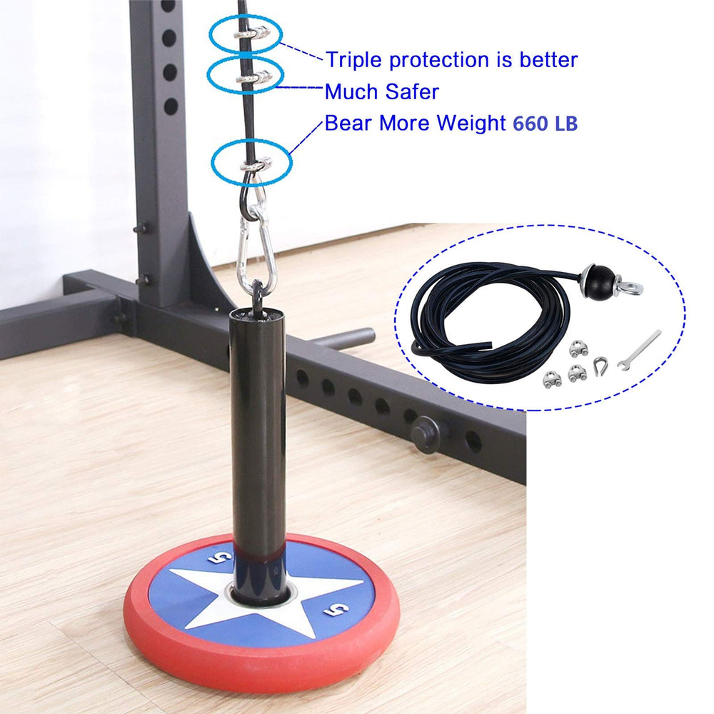 KORIKAHM lifestyle shot of home gym lat pulldown using the replacement cable