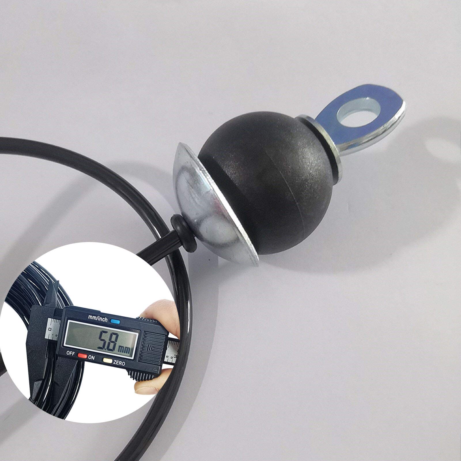 KORIKAHM rubber stopper and protective metal sheet preventing pulley impact