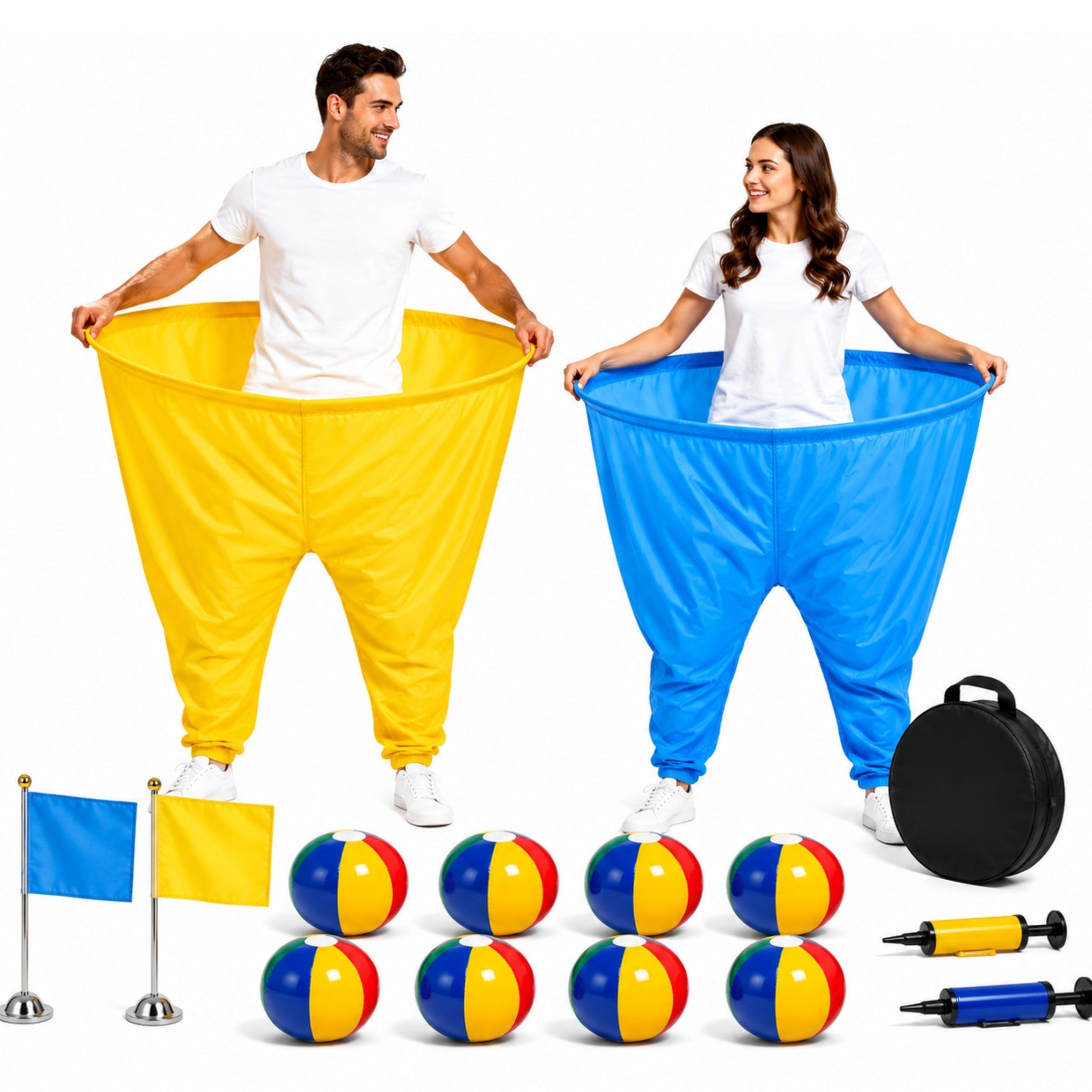 KORVIAN front view of full Granny Pants set showing contents and instant play readiness
