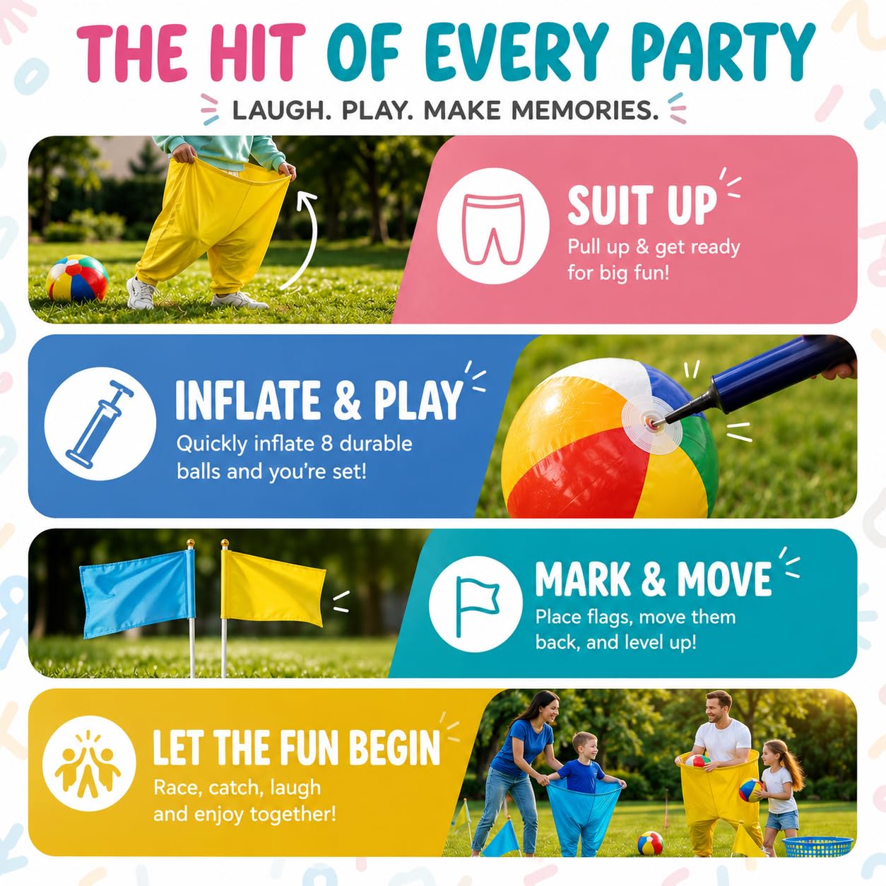 KORVIAN backyard party scene with players using the game for festive entertainment