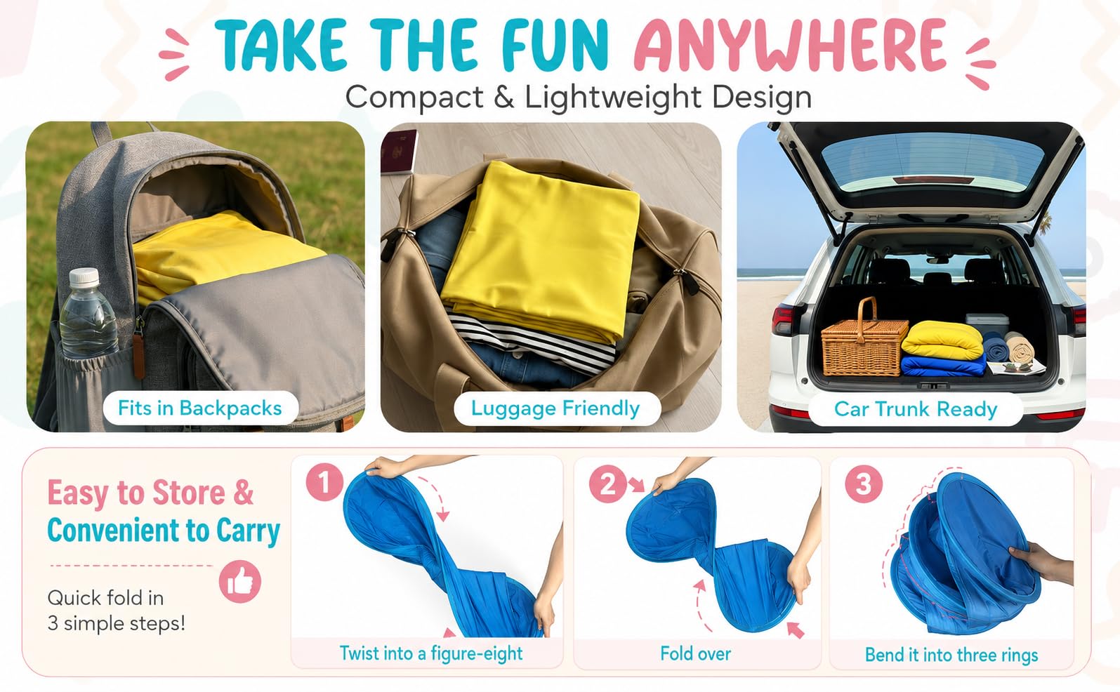 KORVIAN compact packed set stored in a trunk for easy transport and storage