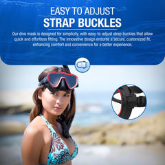 Kraken Aquatics quick-adjust buckle and strap for fast secure fitting