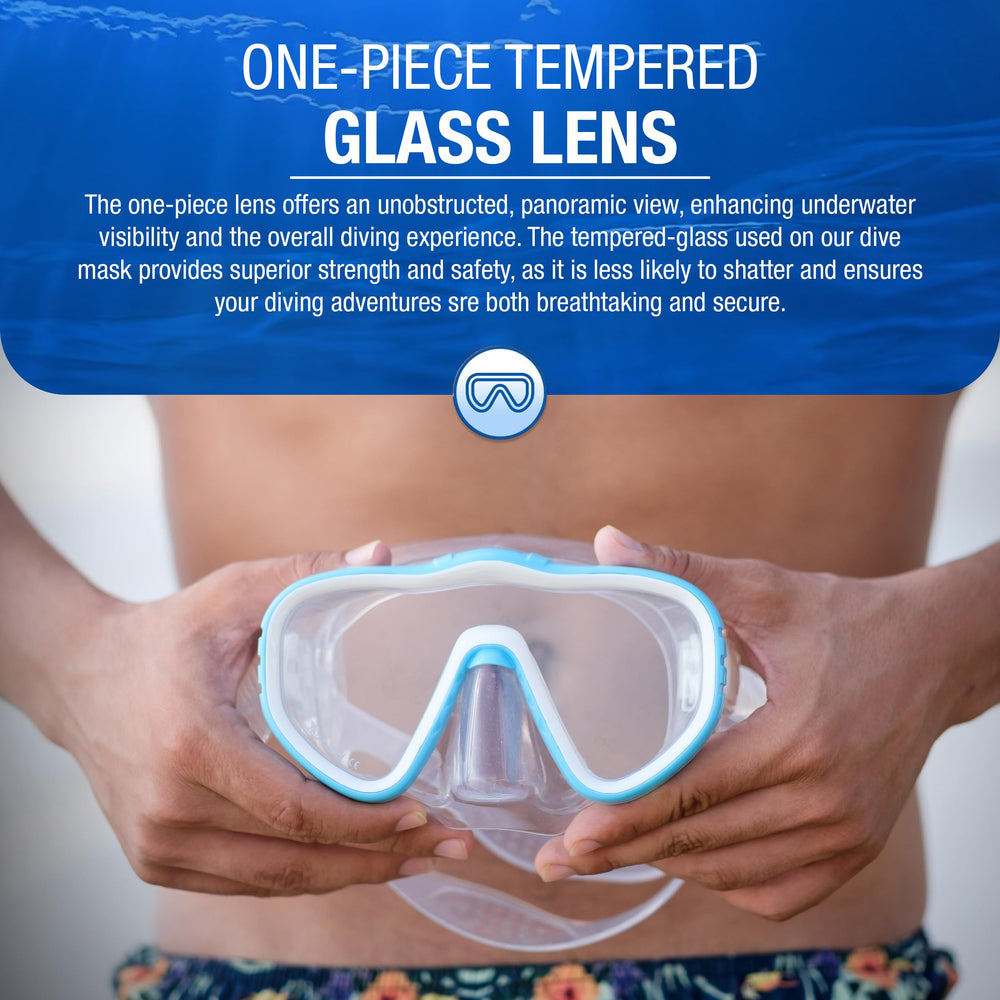 Kraken Aquatics close-up of tempered glass lens highlighting scratch resistance and clarity