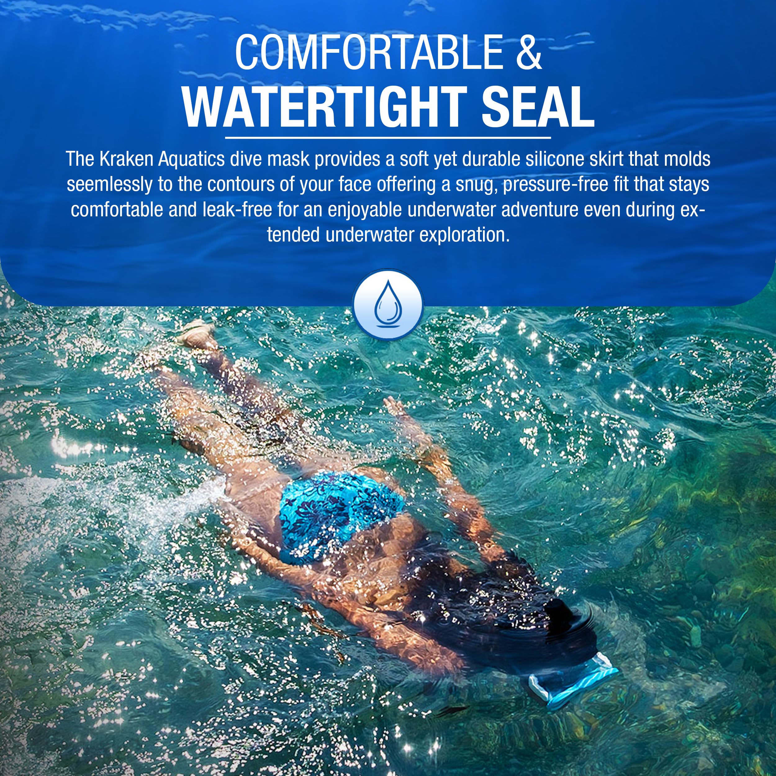 Kraken Aquatics clip-in prescription lens compatibility for corrected underwater sight