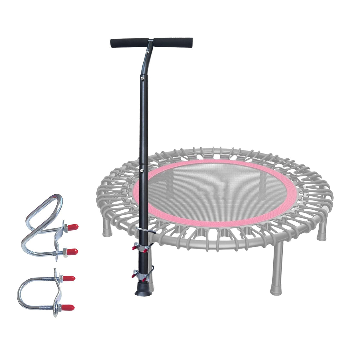 Kraoouis handlebar front view showing sturdy three-point mounting for safer rebounding