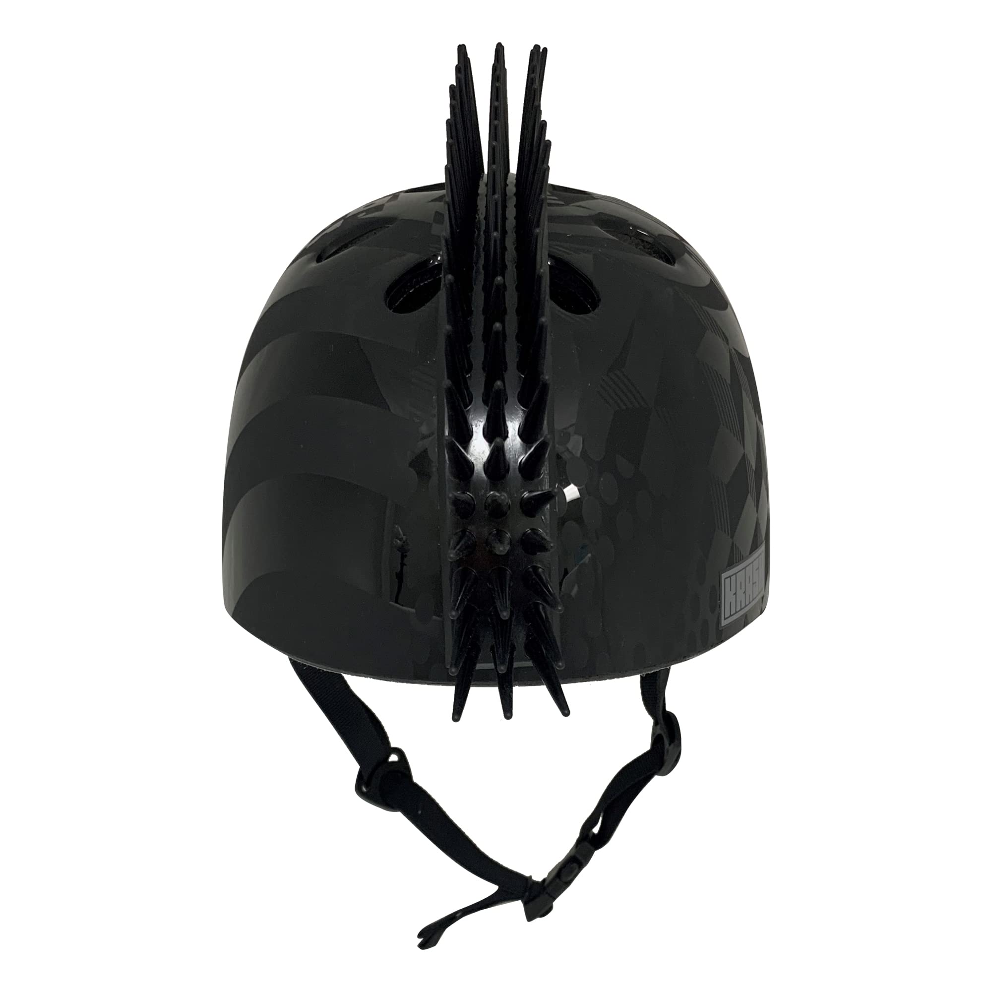 Krash helmet flexible 2-inch mohawk close-up adds style without discomfort