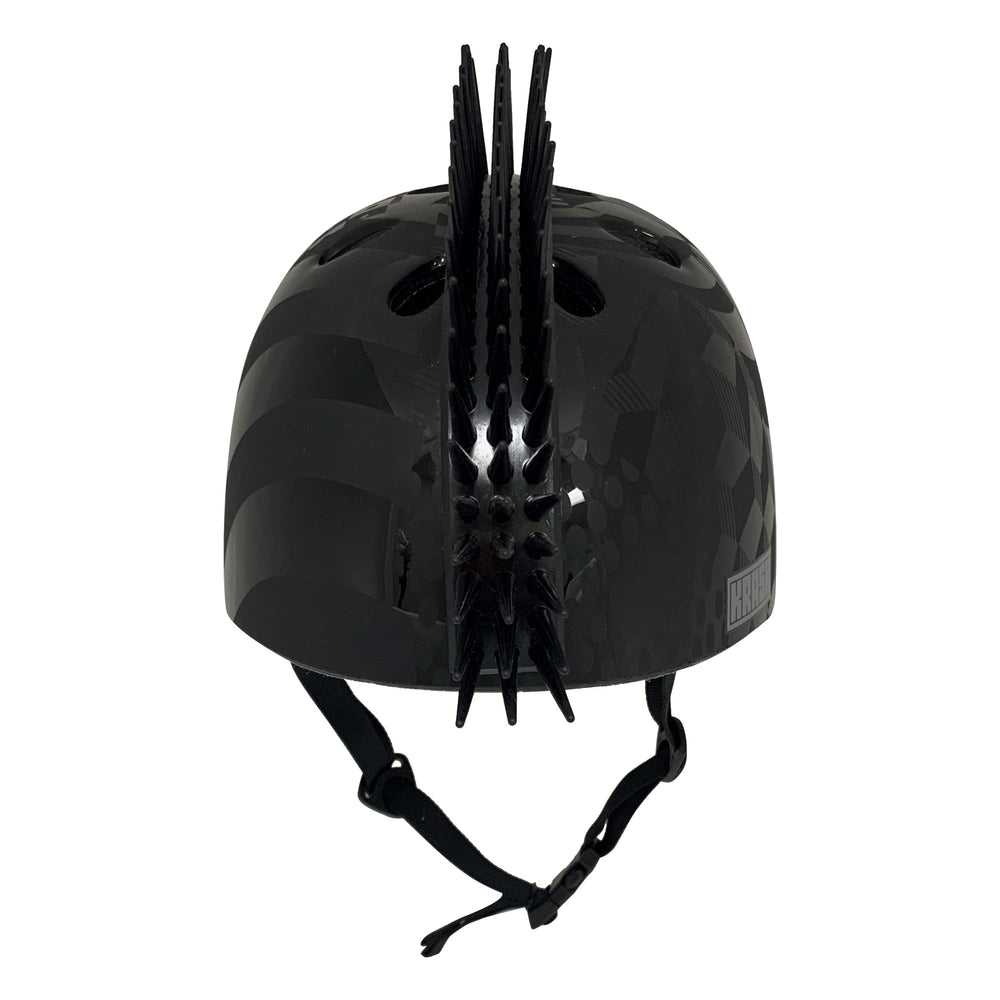 Krash helmet flexible 2-inch mohawk close-up adds style without discomfort