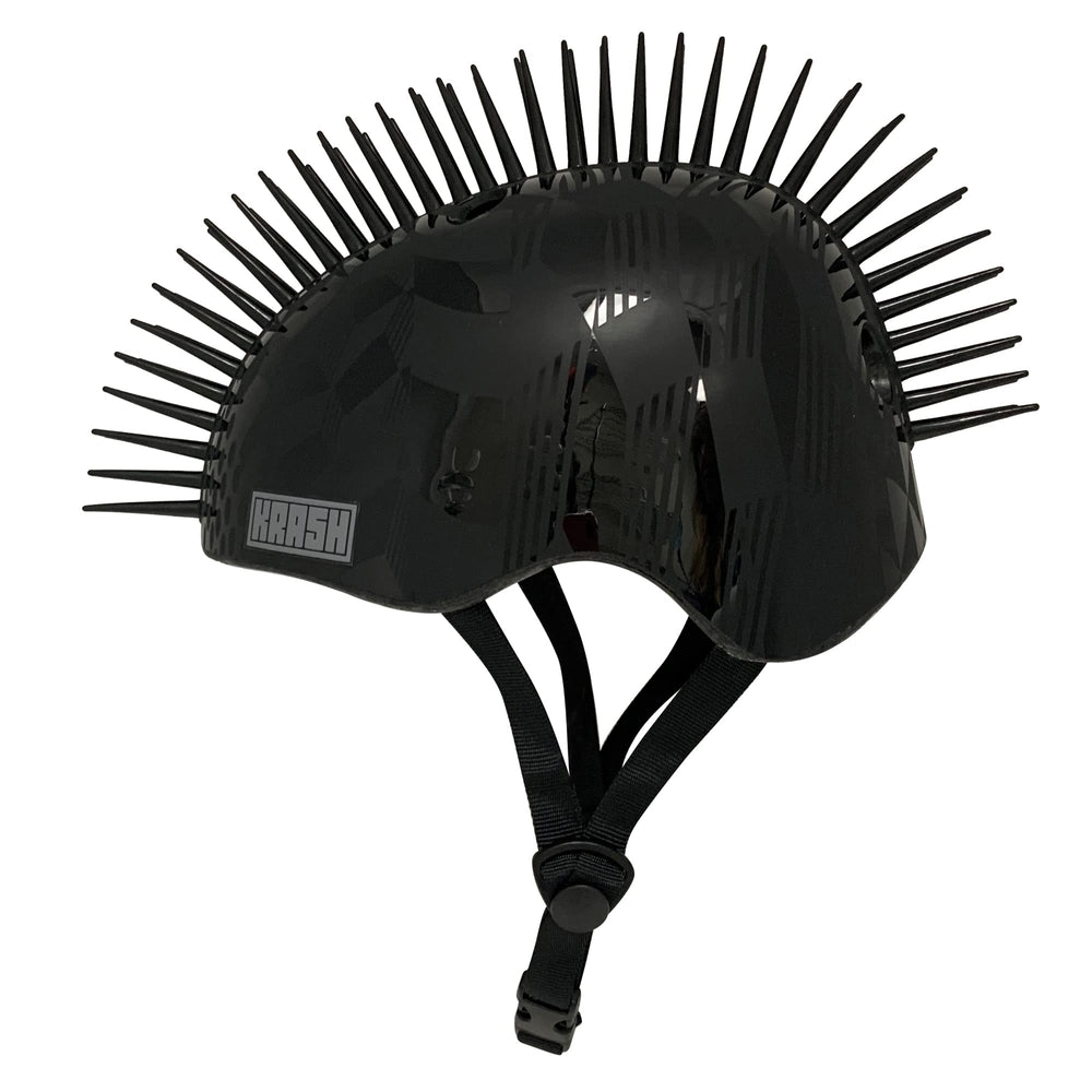 Krash helmet top view showing matte and gloss pattern for visual appeal