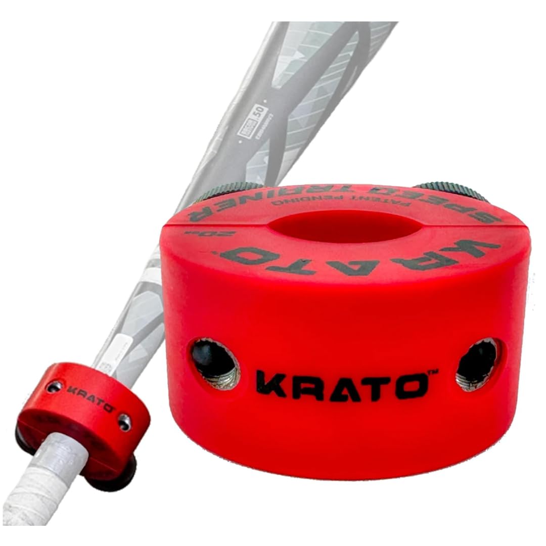 KRATO BAT WEIGHTS front view showing secure above-hands placement and profile