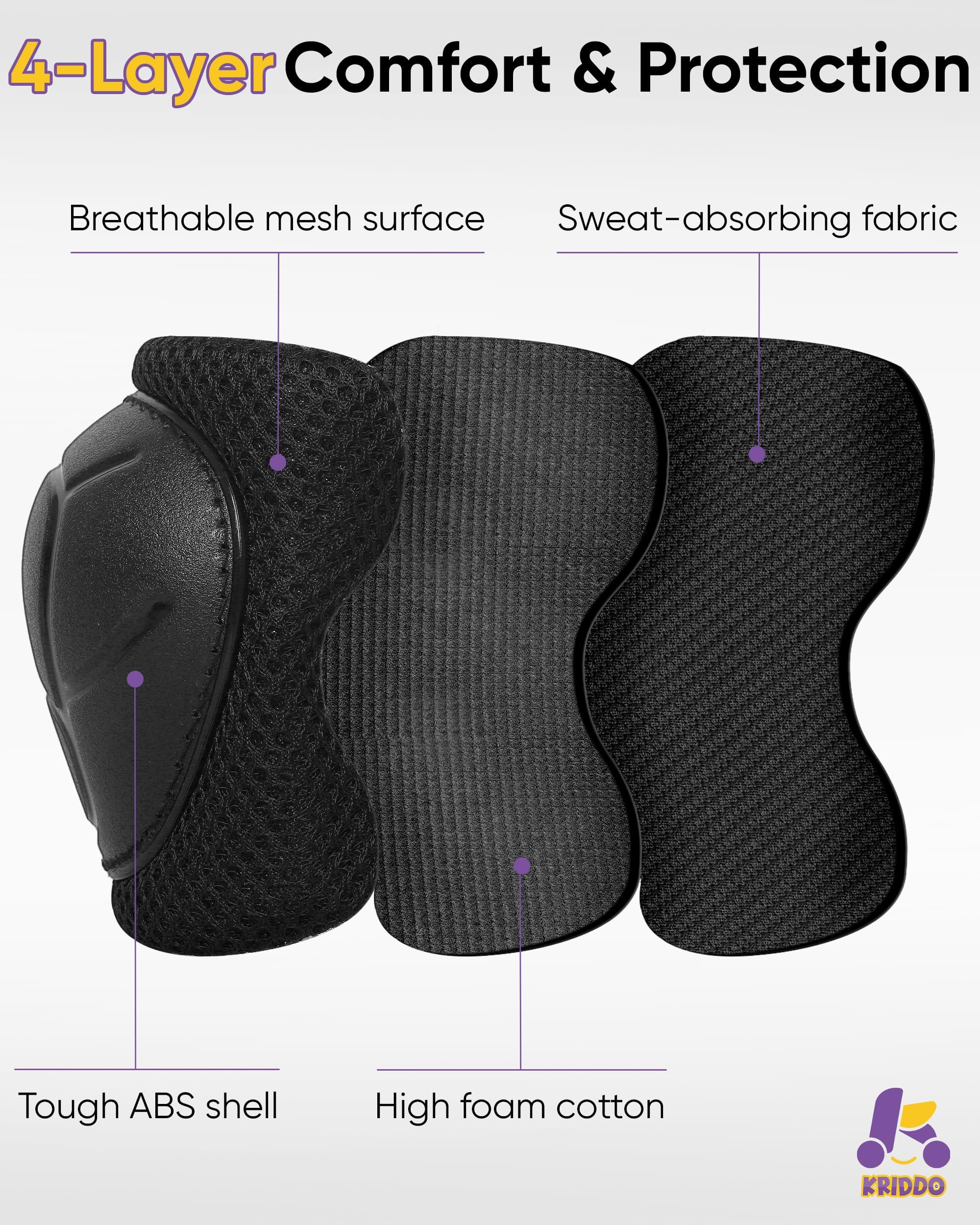 KRIDDO inner liner detail demonstrating breathable sweat-wicking comfort