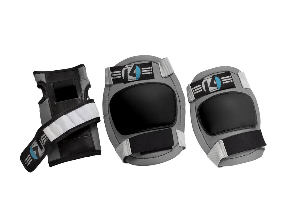 Kryptonics child wearing set in park showing comfortable secure fit