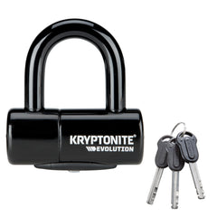 Kryptonite Evolution front view showing compact heavy-duty U-lock and crossbar benefit