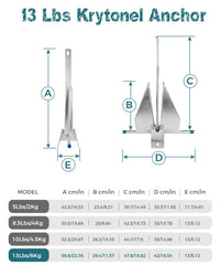 Krytonel anchor chain detail highlighting galvanized links and rust resistance benefit