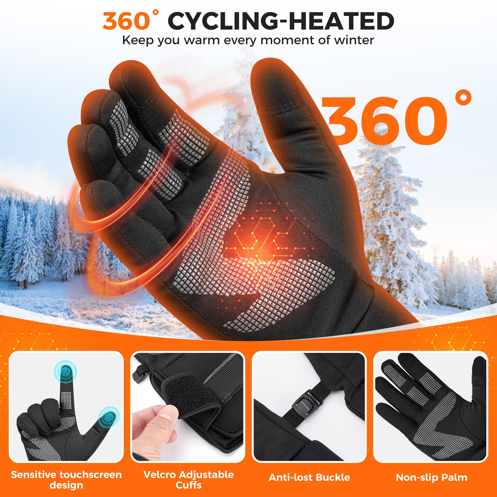 KSFJZF palm with silicone non-slip pattern for secure grip while working
