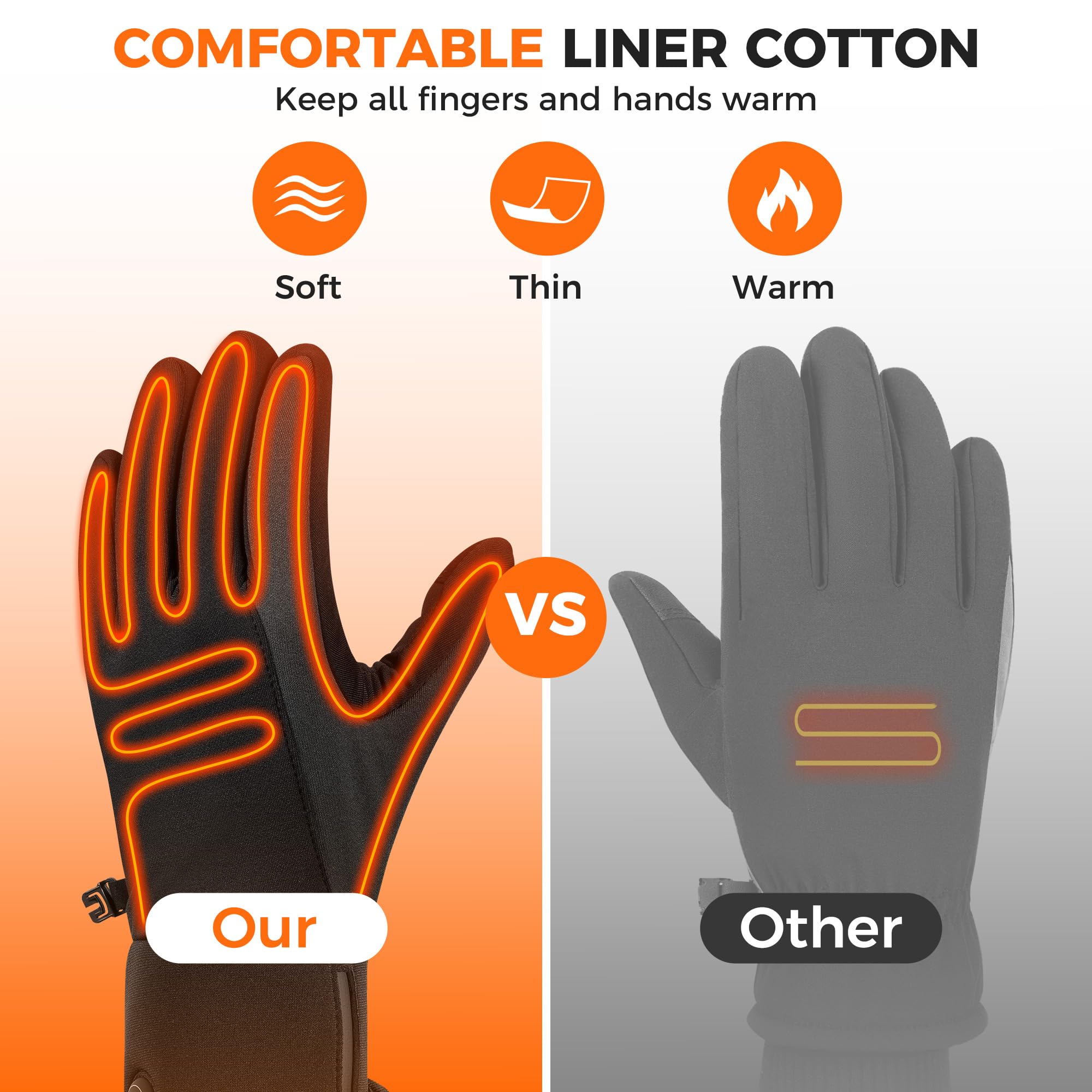 KSFJZF worn outdoors on hands demonstrating warmth and dexterity benefit